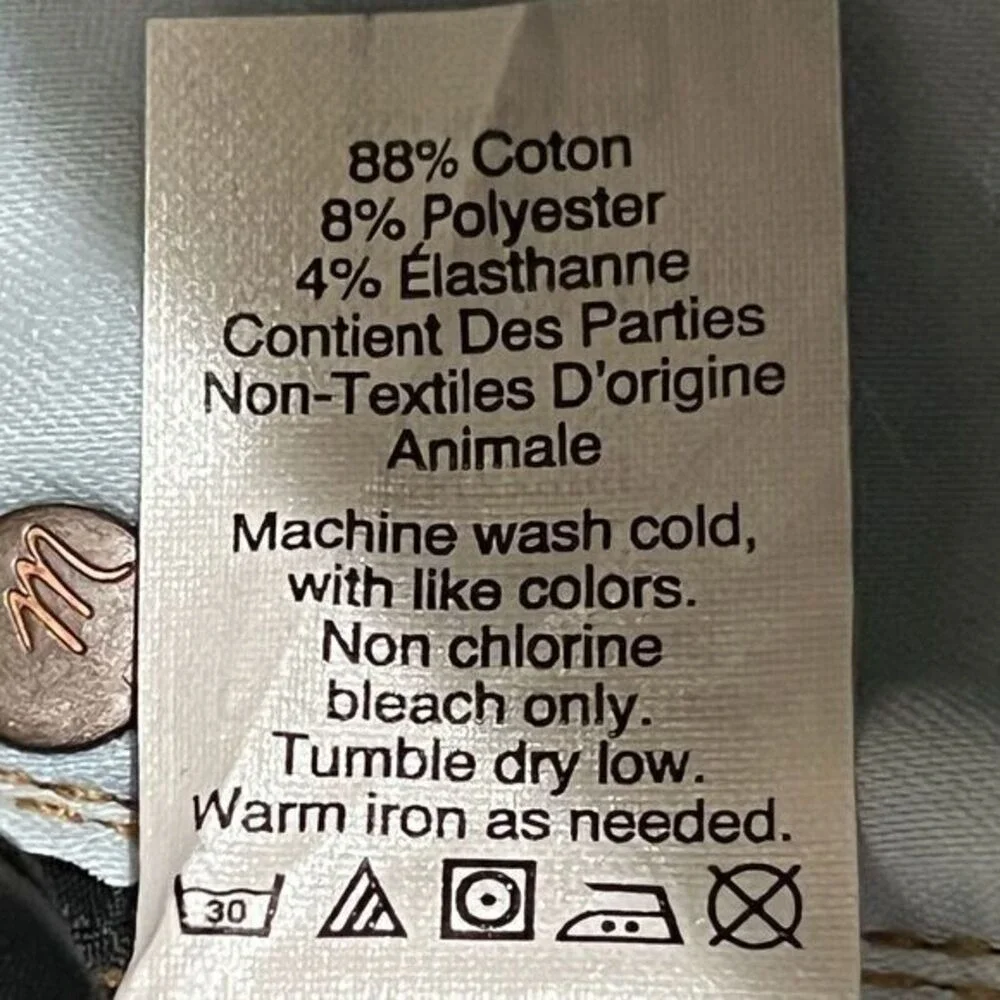 Madewell Skinny Jeans Women 26 Blue Excellent Distressed High Rise Raw Hem - Picture 7 of 9